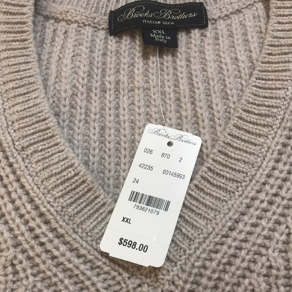 Brooks Brothers Other - Best Quality Wool and Cashmere men sweater NWT